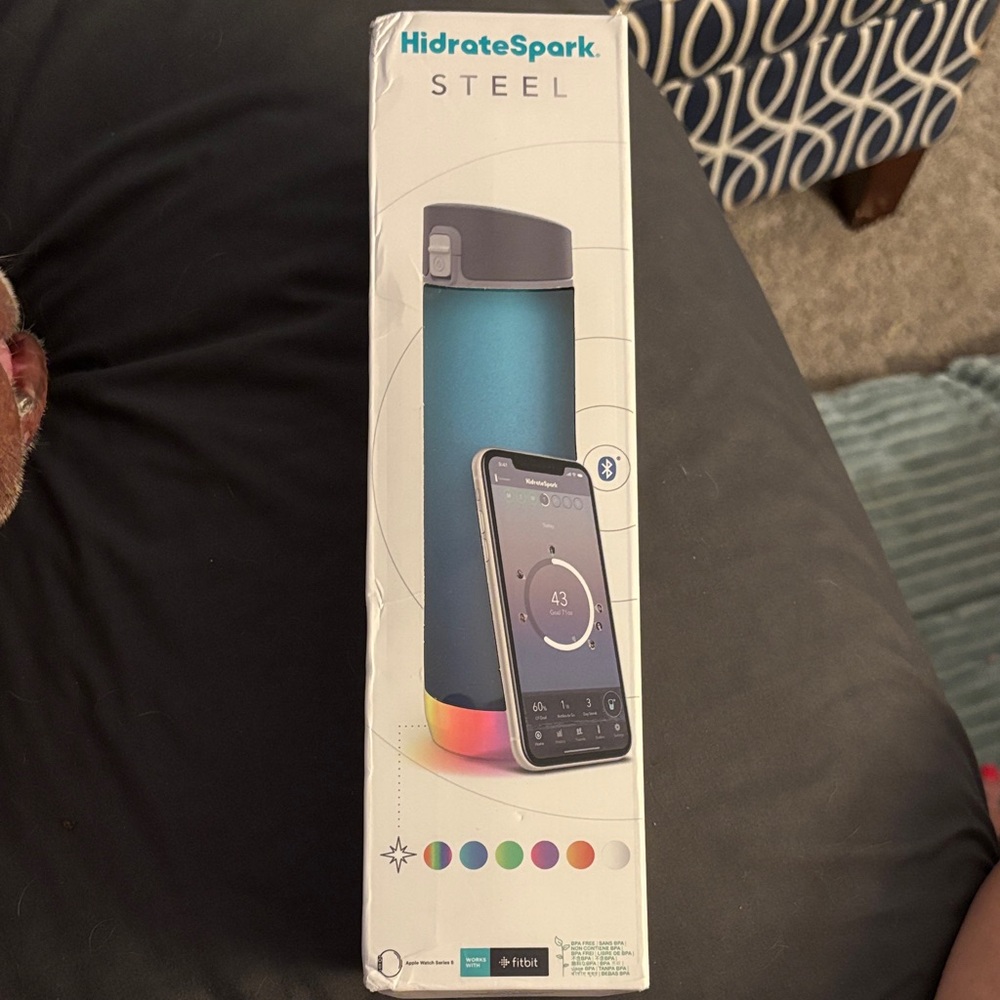 Steel Smart Bottle in Teal - Bluetooth-Enabled